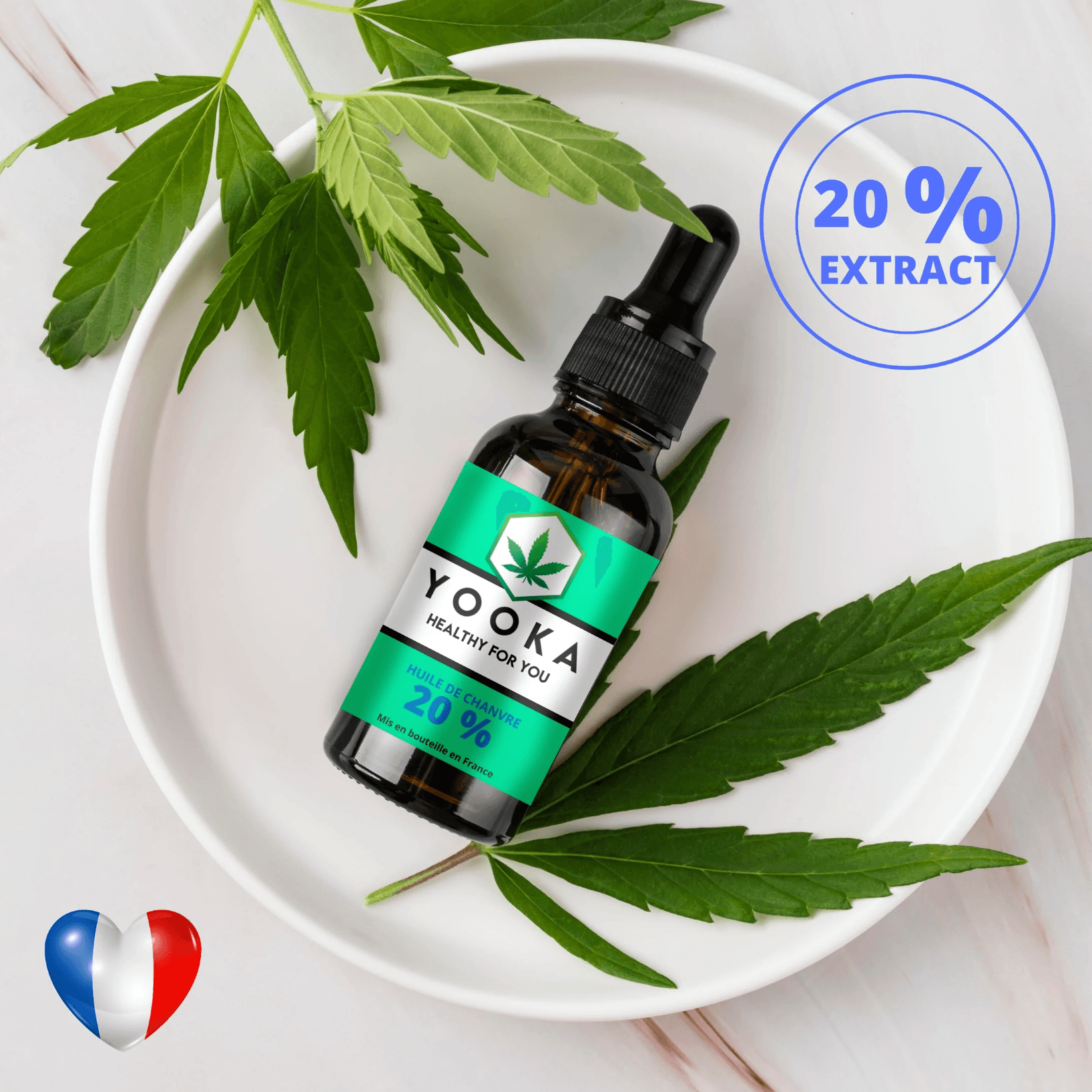 HUILE de CBD BIO 20% PREMIUM - Yooka CBD