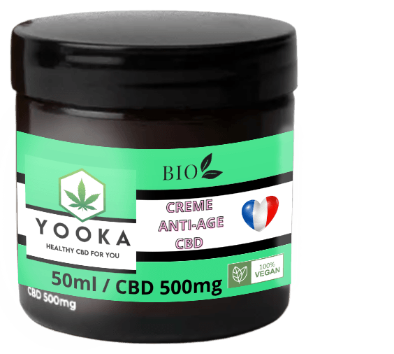 CREME ANTI-AGE BIO CBD 50ML / 500MG CBD - Yooka CBD