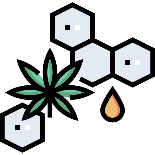schéma représentant les terpènes de cannabis