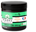 CREME DE MASSAGE CBD BIO 50ML / 500MG CBD - Yooka CBD